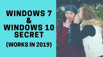 Windows xp/7 secret