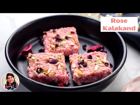 Instant Rose Kalakand - Indian Sweets - Dessert Recipe