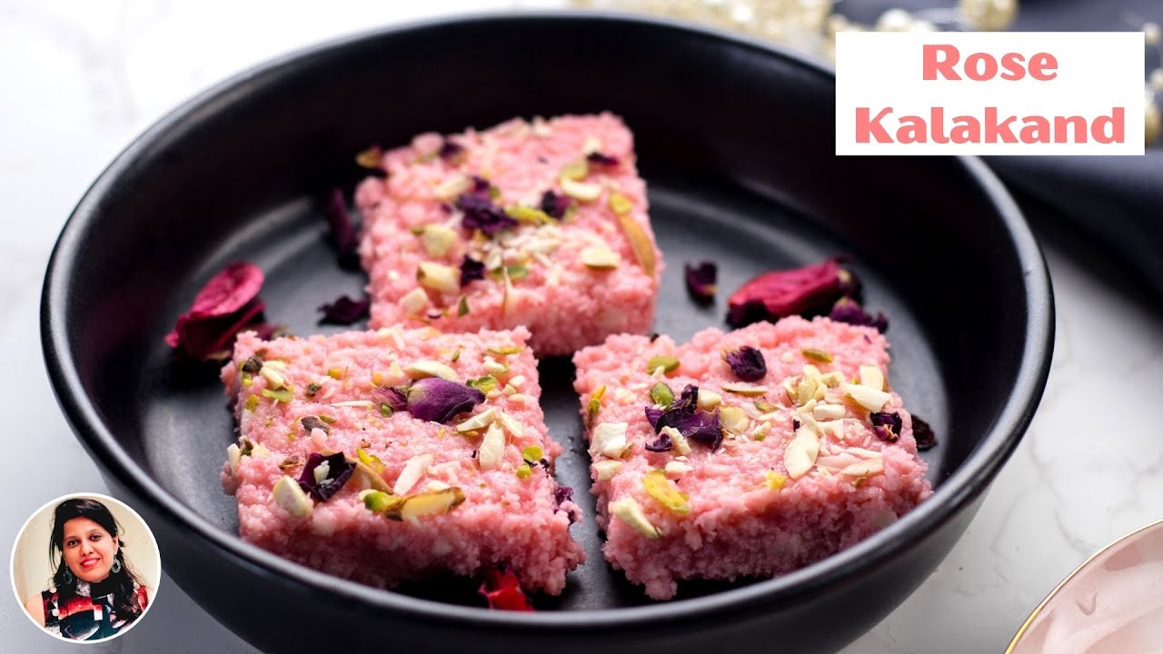 Instant Rose Kalakand - Indian Sweets - Dessert Recipe | MintsRecipes