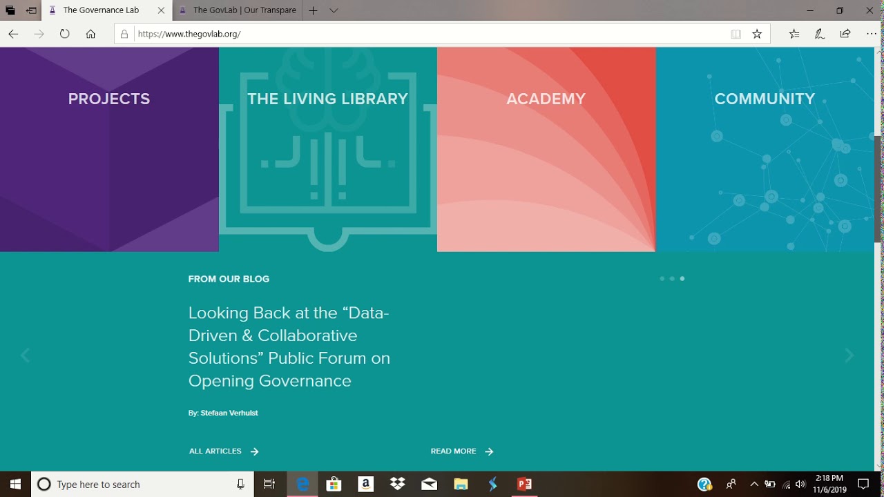 The GovLab Website