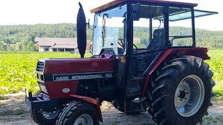 Heu wenden mit Case IH 533😃 Cabview