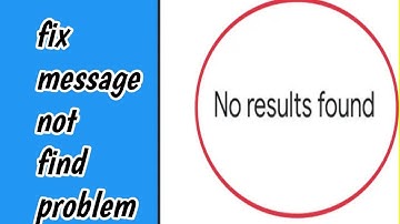 How To Fix Message No results found in Messenger Problem Solve | Message No results Instagram