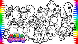 The Super Mario Galaxy Movie ALL Characters | Super Mario Galaxy Movie Coloring Page