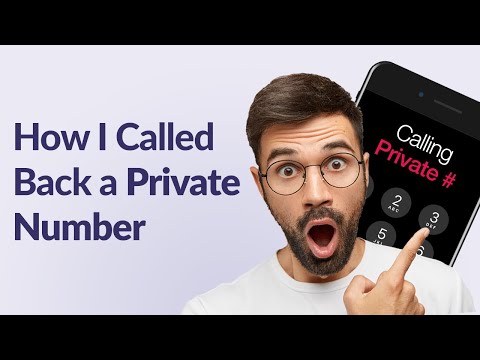 Video: How To Call From A Hidden Number