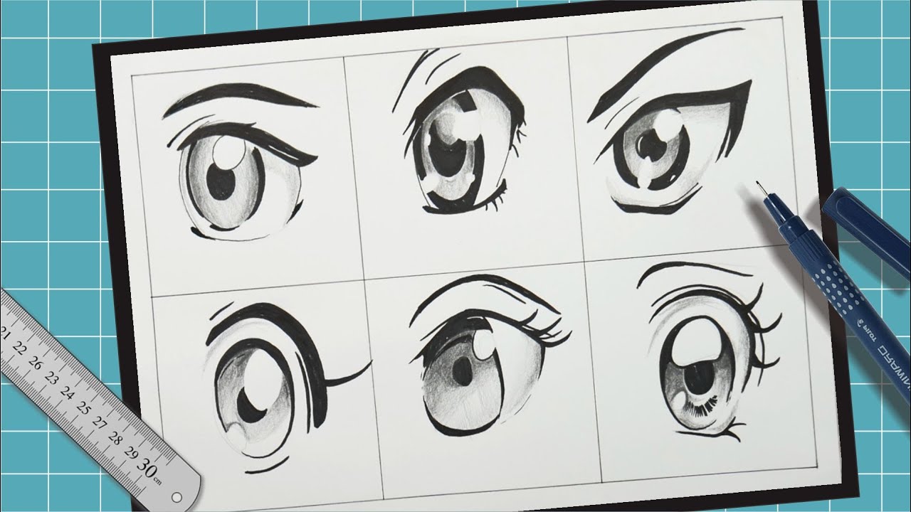 Cara Menggambar Mata di Anime Manga Mirip Naruto dan 