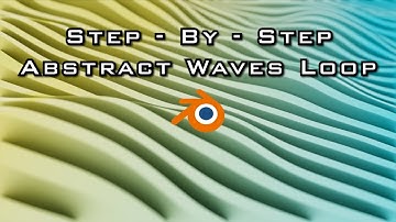Abstract Waves Render Using Geometry Nodes - Blender Tutorial