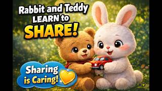Sharing Is Caring! 🐰🧸 | Adorable Bedtime Story for Kids #trending #youtuber #kidssongs #nurseryrhyme