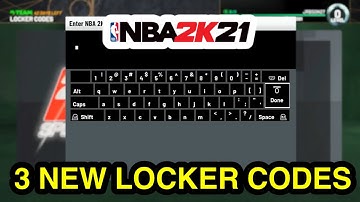 3 NEW LOCKER CODES IN NBA 2K21 MY TEAM | NEW LOCKER CODES