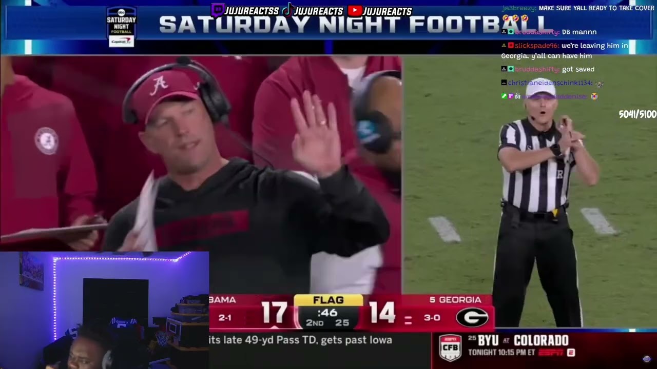 JuJuReacts: Алабама №17 против Джорджии №5 | CFB 2025: обзор всех игр | Неделя 5