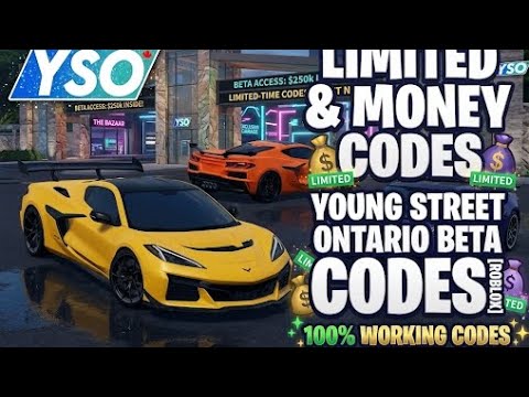(🚗LIMITED & MONEY CODE) YOUNG STREET ONTARIO BETA CODES [ROBLOX] YSO ...