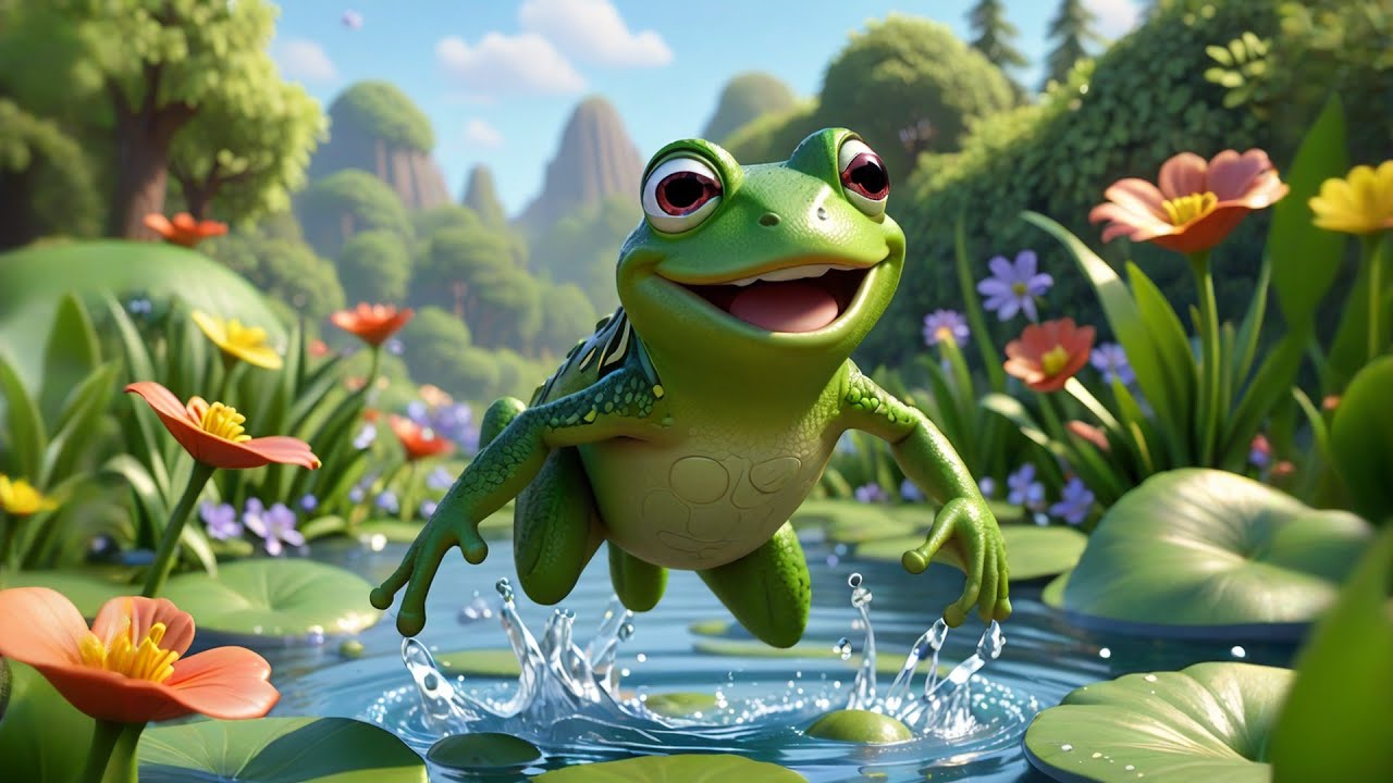 The Friendly Frog’s Lily Pad Leap 🐸💧 | Fun Learning Story for Kids | Educational Kids Video