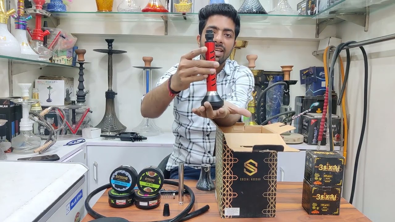 Russian Fire Gangster Hookah Unboxing And Review  | Wholesale Hookah Shop In Delhi | Krishna Hookah