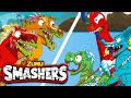 Smashers turkey rex  more kids cartoons  zuru  smashers world  animated stories
