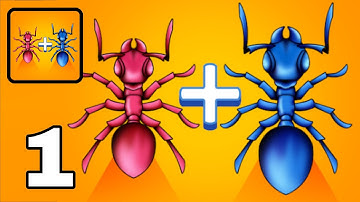 Merge Master - Ant Fusion All Levels Gameplay || Level 1-8 || Part 1 || {Android} By Alda Games