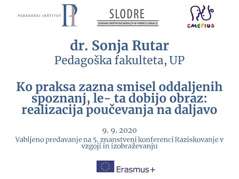 dr. Sonja Rutar: Ko praksa zazna smisel oddaljenih spoznanj, le- ta dobijo obraz