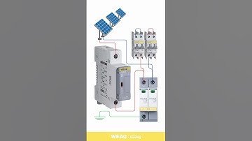 Solar Panel Wiring: Connecting 1000V fuse, SPD, and DC MCB.