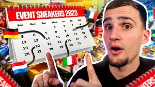 CALENDRIER des EVENTS SNEAKERS en 2023 !! (En France, et en Europe)