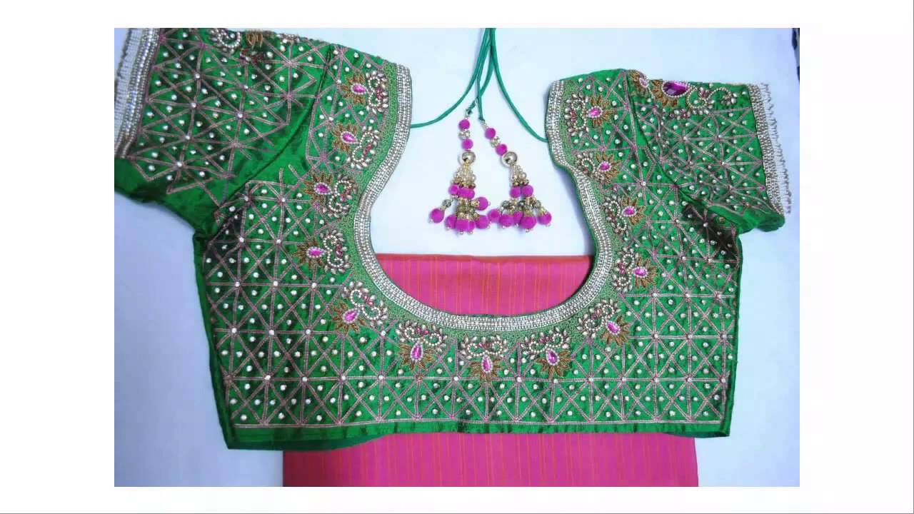 Maggam Work Blouses | Embroidery And Wedding Maggam Work Blouses - YouTube