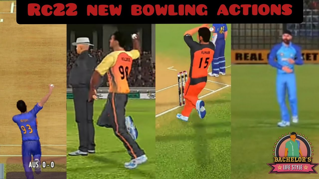 Real cricket 22 new bowling actions |RC22 New Update #rc22 # ...
