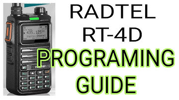 RADTEL RT-4D - IMPORT GD77 CSV Files FULL PROGRAMMING GUIDE - DMR ANALOGUE