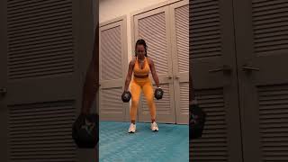 How to do  a Suitcase Squat | Demo #fitnesstips #workouttips