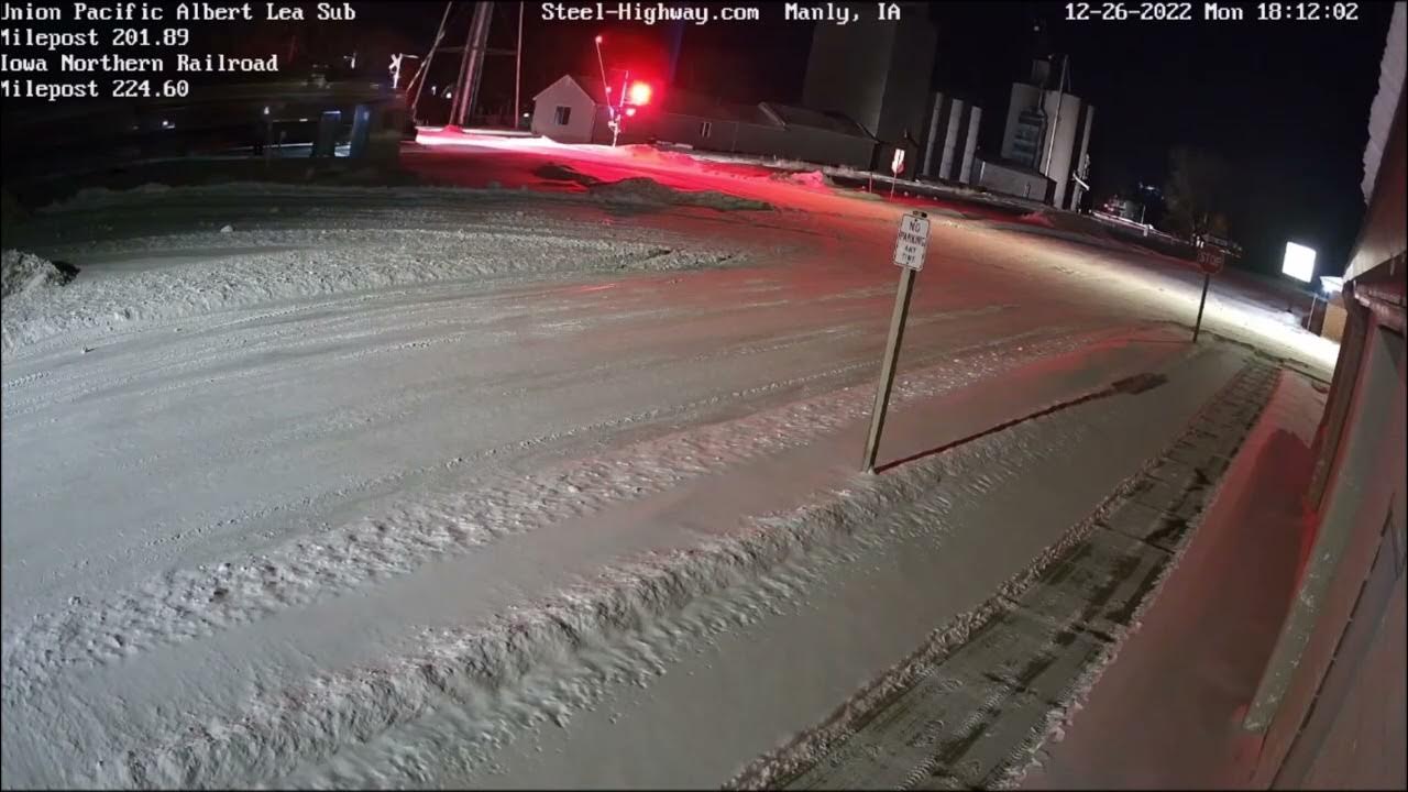 SB and NB Iowa Northern Snowplow in Manly, IA on December 26, 2022