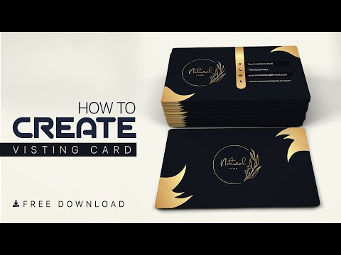 How To Create Business Card In Illustrator Cc Free Download Ai File 21 Morden Design Youtube