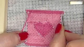 Needlepoint Basics Class Part 7 - Stitching the Continental Stitch