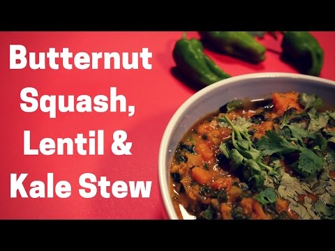 butternut-squash,-lentil-&-kale-stew-|-vegan-|-wfpb