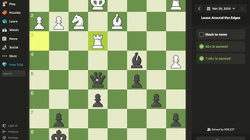 Chess Puzzle - Loose Around the Edges #chess