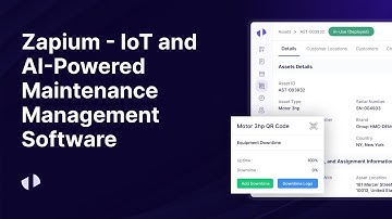 Zapium: IoT and AI-Powered Maintenance Management Software