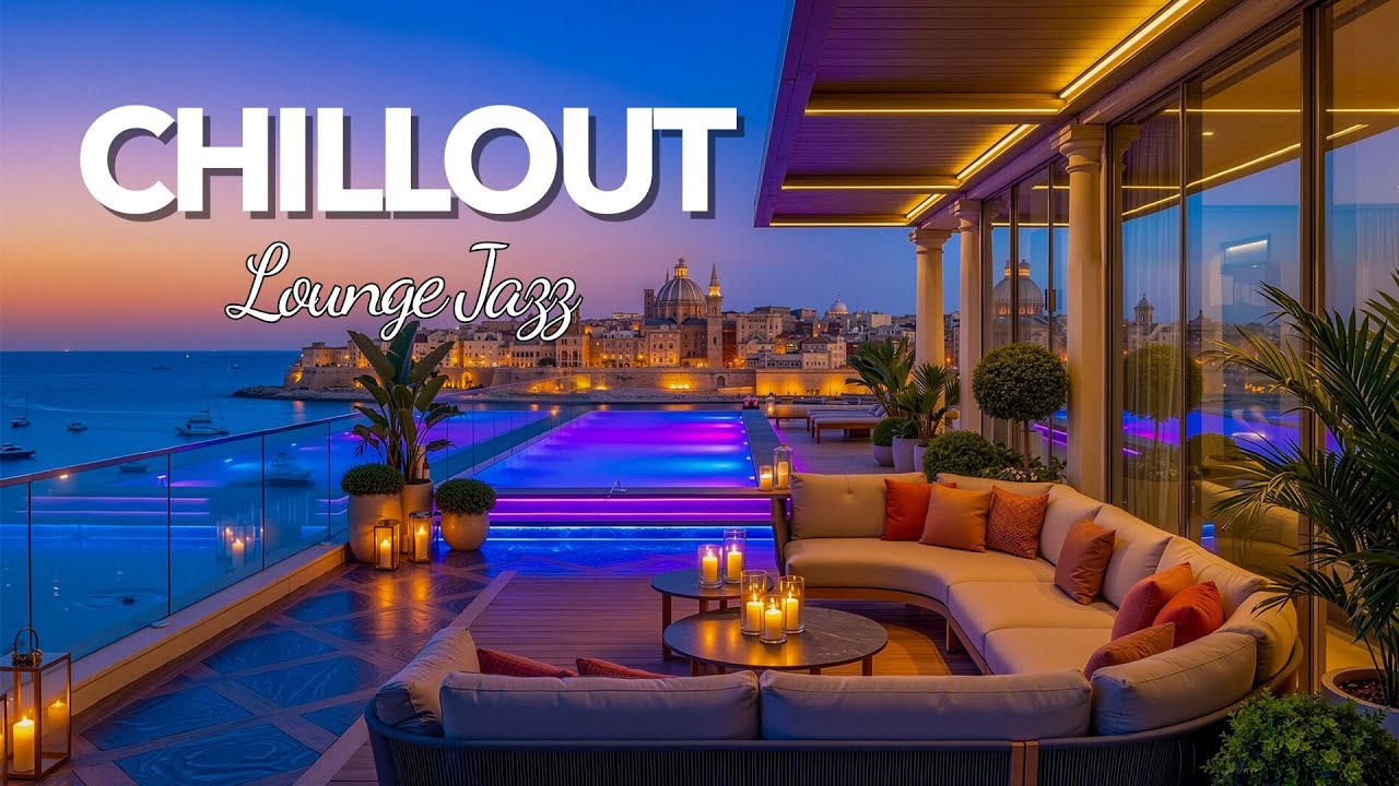 Elegant Sunset Saxophone Lounge 🎷 Relaxing Jazz & Ocean Views | Perfect Evening Relaxation Music