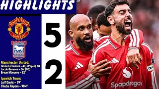 Bruno Fernandes HAT-TRICK! Man United 5-2 Ipswich | Premier League Highlights 2026 #brunofernandes 