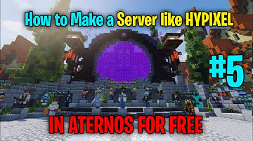 How to make a server like hypixel for free in aternos part 5