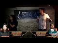 Shy deadpan girl viciously defeats a big loud guy in a nyc comedy roast battle