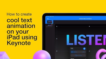 How to Make 🔥 Cool Animation Videos and Intros (Animated Text) on IOS ｜Free App - Keynote on iPad