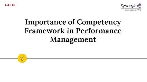 Webinar - The Importance of Competency Framework in Performance Management