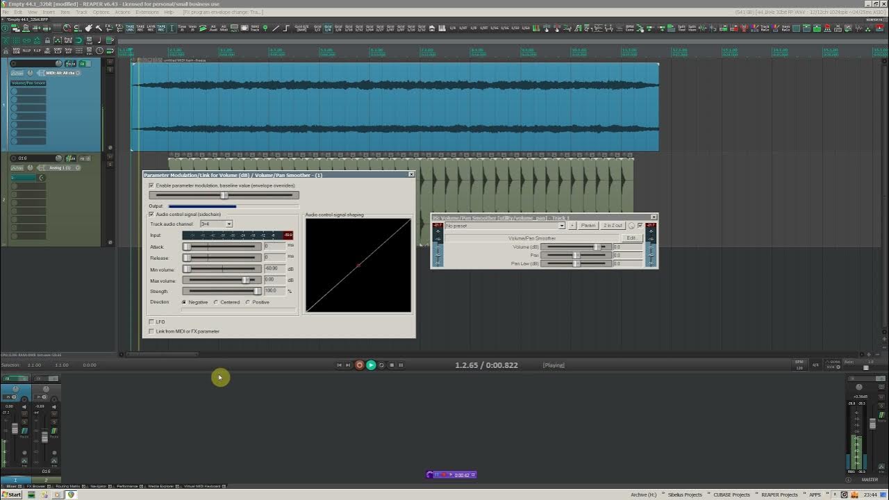 Ducking using JS Volume Plugin in Reaper YouTube