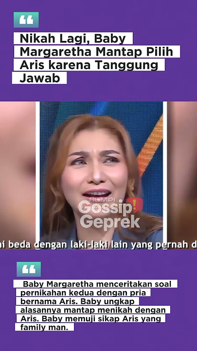 Baby Margaretha Nikah Lagi! Sosok Aris Bikin Baby Luluh karena Tanggung Jawabnya