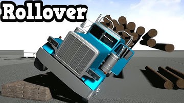 Unreal Engine 4 - Rollover Test Physics Based Logging Truck