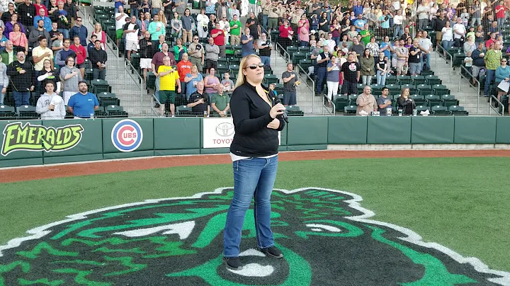 Christine Newton Singing the National Anthem (13th...