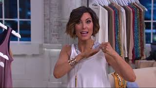 LOGO by Lori Goldstein Asymmetric Maxi Dress and Tank Twin Set on QVC