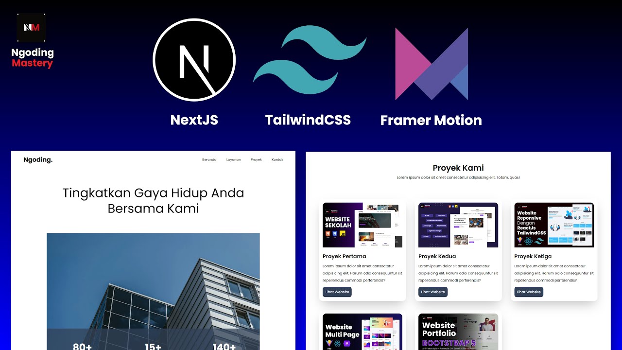 Membuat Website dengan NextJs, TailwindCSS dan Framer Motion untuk ...