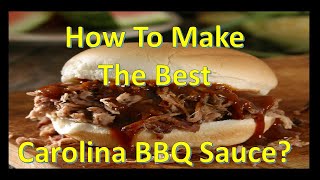 Carolina Barbecue Sauce | Lexington Style | Ketchup Vinegar Based | Western North Carolina