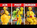PLAYER GIRL AIR vs POOT vs BURGERS | FULL BUILD Minecraft | Poppy Playtime Chapter 0