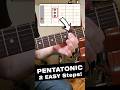 Pentatonic Solos in 2 EASY Steps! #guitar