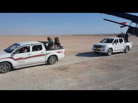 خرجت قوه من حشد الغربيه بقيادة العقيد امين علي النمراوي بتفتيش بحيره الثرثار