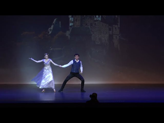 Hannah Fraine and Daniel performing ROYALTY at the Puttin’ Ritz Ballroom  showcase, may 2025.
From Fred Astaire Studios 