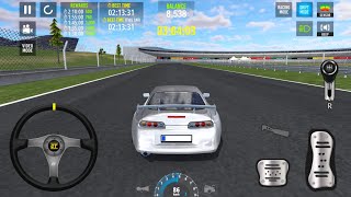 🚗Toyota Supra Car Driving on Racing Track - Car Parking 3D - Android Gameplay screenshot 1