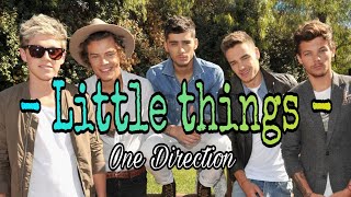 One Direction - Little things ( lyrics )